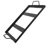 IMIKEYA Support pour Bloc de Sel Noir en Acier Inoxydable à Double Poignées