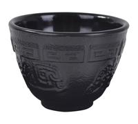 IMIKEYA Tasse à Thé en Fonte Noire Vintage, Multi-usage et Facile à Nettoyer, Dégustation de Thé Maison Restaurant