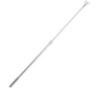 IMIKEYA Tringle à Rideaux Surface Lisse Télescopique en Alliage D'aluminium Robuste Crochet Intégré, Réglable pour Fenêtres et Stores sans Perçage