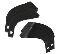 IMJ-Global Lot de 2 + 2 lames de couteau de houette gauche et droite pour motoculteur 148 x 42 mm, épaisseur 5,5 mm, trou Ø 10 mm