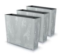 IMJ-Global - Pot de Fleur Interieur Exterieur Beton Effect (58x18x 49,8 cm - 44 litres) Bac Plastique Rectangulaire pour Plante. Pots de Fleurs pour Décorer la Maison ou être Exposé à l'Extérieur
