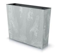 IMJ-Global Pot de fleurs rectangulaire Urbi Case Beton Effect en plastique 58 x 18 x 49,8 cm pour intérieur extérieur gris clair 44 litres design moderne