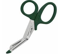 IMKRC Ciseaux multi-usage 15 cm, lame crantée, inox, Vert