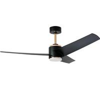 IMMAX NEO LITE BEAUTY SMART Plafonnier LED avec ventilateur 18W, WLAN, TUYA, or rose-noir