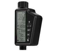 IMMAX NEO LITE SMART : électrovanne d'arrosage intelligente, Wi-Fi, indice de protection IP65, noire, compatible avec TUYA