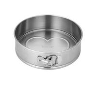 immer Moule à Manqué à Charnière Démontable en acier inoxydable, non revêtu, sans BPA/PFAS, 25 cm rond