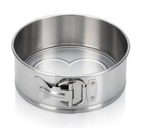 immer Moule à Manqué à Charnière Démontable Mini en acier inoxydable, non revêtu, sans BPA/PFAS, rond (18 cm)