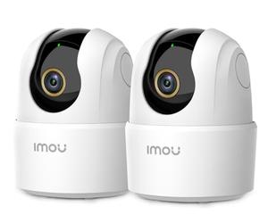 Imou 2.5K(4MP) Lot de 2 Caméra Surveillance WiFi Intérieure Caméra 360° Connectée Smartphone avec Détection Humaine AI Suivi Intelligent Sirène Audio Bidirectionnel Compatible Alexa pour Bébé/Animaux