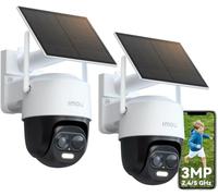 Imou 2K Caméra Surveillance WiFi Exterieure sans Fil Solaire, 2.4/5GHz WiFi | AOV Enregistrement 24/7, Suivi Auto, Batterie 5000mAh, Détection de Personnes/Véhicules, Vision Nocturne Couluer, IP 65