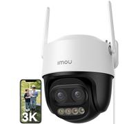 Imou 3K (5MP) PTZ Caméra de Surveillance WiFi Extérieure à Double Objectif, Zoom 12X, WiFi 6, Vision Nocturne Couleur 56m, Détection Humaine/Véhicule, Suivi Automatique, Alarme Sirène&Projecteur, IP66