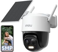 Imou 3K Caméra Surveillance WiFi Exterieure sans Fil Solaire avec Batterie 5000mAh, Caméra Solaire Exterieur 360° PTZ, 2.4GHz, Détection de Personnes/Véhicules, Vision Nocturne Couluer,IP65,Mode Privé