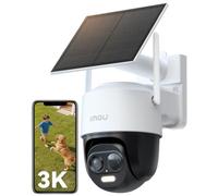 Imou 3K Caméra Surveillance WiFi Exterieure sans Fil Solaire, WiFi 2.4GHz