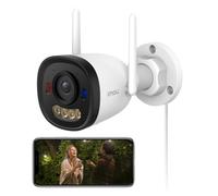 Imou 3K Caméra Surveillance WiFi Extérieure, Vision Nocturne Couleur 30m | Wi-Fi 2,4 GHz, Détection Personnes et Véhicules, Alarme Sonore & Signal Lumineux Rouge/Bleu, Étanche IP67, Compatible Alexa