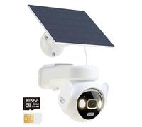 Imou 4K Caméra Surveillance WiFi Exterieure sans Fil, Caméra Solaire 4G+Carte SIM, AOV 24/7 Enregistrement, WiFi 6(2,4/5GHz),15000mAh,25m Détection Personne/Véhicule/Animal,Mode Privé,Carte SD Incluse