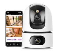 Imou Ranger Dual 6MP Caméra IP Intérieure, Double Objectif 3+3MP, PTZ 355°/90°, Vision Nocturne 15m, Wi-Fi, Détection IMOU SENSE, Audio Bidirectionnel, MicroSD