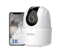 Imou Caméra Surveillance WiFi Intérieure 3K(5MP) Caméra 360° Connectée Smartphone avec Détection Humaine AI Suivi Intelligent Sirène Audio Bidirectionnel Compatible Alexa pour Bébé/Animaux