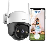 Imou Cruiser SE+ 2K - Caméra de sécurité extérieure pour Maison, caméra de vidéosurveillance WiFi pour Maison, Surveillance avec Couverture à 360°, détection de Mouvement/Humain, Vision Nocturne