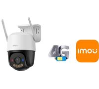 Imou Caméra IP extérieure rotative Cruiser SC IPC-K7FP-5H0TE 4G LTE 5 MP Blanche