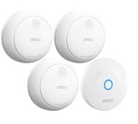 Imou Lot de 3 Détecteurs de Fumée WiFi Intelligent EN14604, Batterie 5 Ans