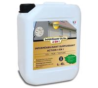 Guard Industrie - ImperGuard Ultra 4 en 1 - Imperméabilisant Surpuissant, Hydrofuge, Durcisseur de Surface - Fabrication Française - Bidon - 5 L - Traite 40 m2