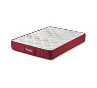 Imperial Confort Helsinki 25 Matelas en Mousse viscoélastique, Tissu 3D Airfresh, Blanc/Rouge, 150 x 190 cm