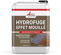 Imperméabilisant Hydrofuge Effet Mouillé Façade, Terrasse 2.5 L | Ravive les Couleurs, Effet Mouillé, Imperméabilise Façades, Terrasses, Sols Poreux, Protège des Taches - Arcane Industries