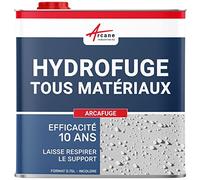 Imperméabilisant Hydrofuge Toiture, Façade 0.75 L (jusqu'à 3.75 m²) | Traitement Hydrofuge Invisible, Imperméabilise Toitures, Façades, Béton, Pierre et Supports Poreux - Arcane Industries
