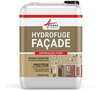 Imperméabilisant Mur, Hydrofuge Façade, Pierre 20 L (jusqu'à 100 m²) | Hydrofuge Façades, Brique, Enduit, Crépi, Béton, Pierre, Effet Perlant, Laisse Respirer, Int/Ext - Arcane Industries