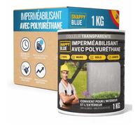 Imperméabilisant Transparent Polyuréthane 1KG - Résine Étanche Anti Infiltration pour Toiture Terrasse Balcon - SnappyBlue