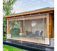 Imperméable Bâche Transparente 160 x 640 cm Imperméable, Anti-Déchirure, Indéchirable, Résistant Aux UV Bâche Étanche Transparente pour Piscine, Voiture, Mobilier, Couleur Transparente