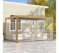 Imperméable Bâche Transparente 80 x 370 cm Imperméable, Anti-Déchirure, Indéchirable, Résistant Aux UV Bâches de Protection Étanche pour Serre Pergola Camping, Couleur Transparente