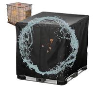 Imperméable Housse de Protection pour Cuve à Eau 1000l /800L/600L/300L,Bache Citerne Eau de Pluie,Couverture Bâche pour Reservoir Eau pour Jardin Extérieur(Size:600L :120*80*100CM,Color:Black)