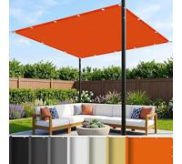 Imperméable Toile Ombrage 2.8 x 8 m UV Protection avec Oeillets Tissu Polyester Multi Couleur et Taille Bâche Dombrages pour Terrasses Balcons et Jardins, Orange