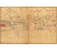 Impression artistique sur toile roulée représentant les vents du monde dans un contexte de navigation
