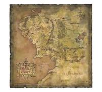 Impression d'art Le Seigneur des Anneaux Carte du Parchment de Middle-Earth 59 x 30 cm