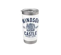 Impression marine du château de Windsor Est. 1070 Berkshire, Angleterre Gobelet isotherme en acier inoxydable double paroi