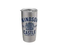 Impression marine du château de Windsor Est. 1070 Berkshire, Angleterre Gobelet isotherme en acier inoxydable double paroi
