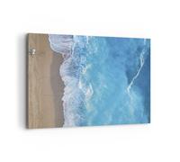 Impression sur Toile 100x70cm Tableaux Image Photo Plage Bord Mer Art Decoration