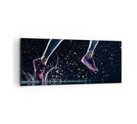 Impression sur Toile 120x50cm Tableaux Running style de vie athlétisme