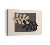 Impression sur Toile 120x80cm Tableaux Image Photo Feuilles Forme Figure