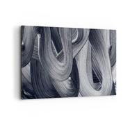 Impression sur Toile 120x80cm Tableaux Image Photo Peinture Brosse Noir
