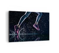 Impression sur Toile 120x80cm Tableaux Running style de vie athlétisme