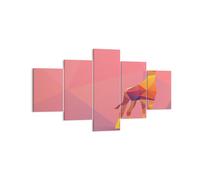 Impression sur Toile 125x70cm Tableaux Image Photo Girafe moderne graphique