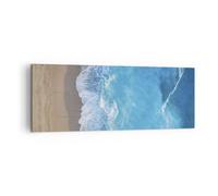 Impression sur Toile 140x50cm Tableaux Image Photo Plage Bord Mer Art Decoration