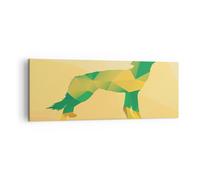 Impression sur Toile 140x50cm Tableaux Image Photo Wolf moderne graphique