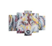 Impression sur Toile 150x100cm Tableaux Image Photo Huile Loup Chien Decoration