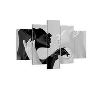 Impression sur Toile 150x100cm Tableaux Image Photo Noir Blanc Statue Decoration