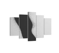 Impression sur Toile 150x100cm Tableaux Image Photo Noir Poussière Blanc