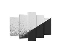 Impression sur Toile 150x100cm Tableaux Noir Et Blanc Arrière Plan Géométrie