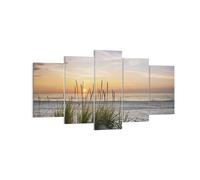 Impression sur Toile 160x85cm Tableaux Image Photo Ouest Le Soleil Plage
